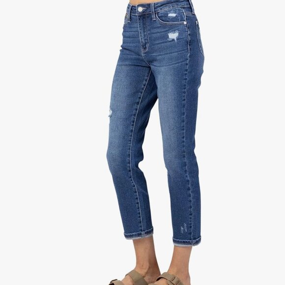 Judy Blue rainbow embroidered high waist jeans - Picture 2 of 7